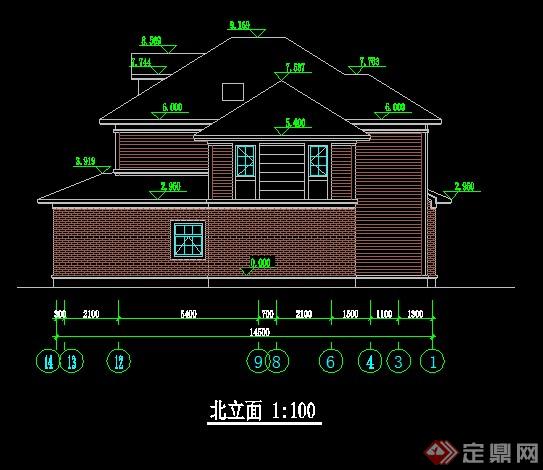 某住宅别墅建筑CAD方案设计(9)