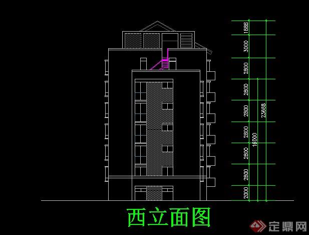 中式花园洋房建筑设计CAD方案(7)
