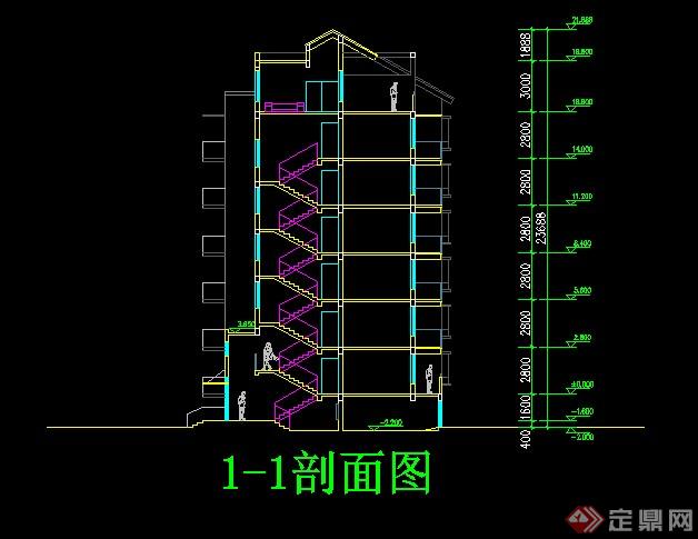 中式花园洋房建筑设计CAD方案(9)