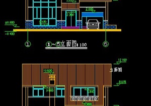中式风格3层别墅住宅建筑方案