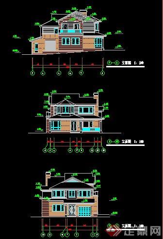 美式双层别墅建筑方案(1)
