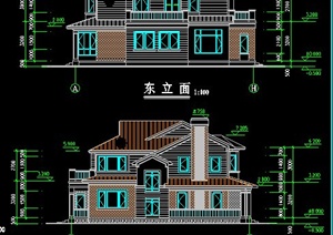 中式二层别墅住宅建筑方案