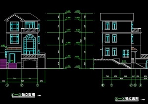 某欧式风格3层别墅建筑方案