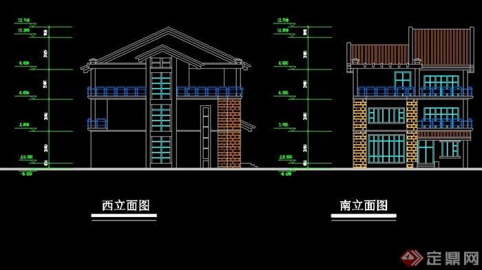 中式风格别墅住宅建筑方案图(1)