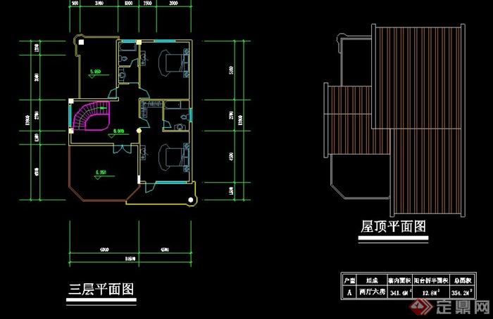 中式风格别墅住宅建筑方案图(2)