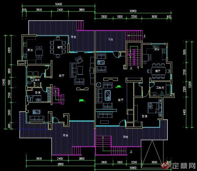 別墅住宅建築戶型圖[原創]