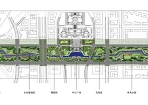 商务文化中心中央公园景观设计方案
