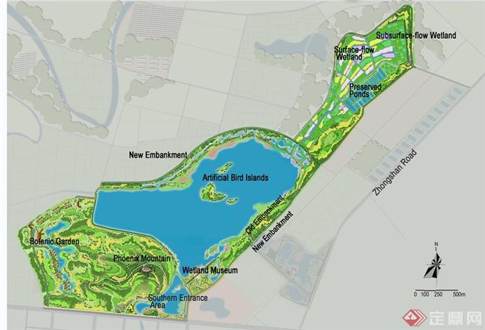 现代湿地公园景观设计方案(1)