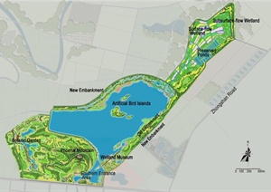 现代湿地公园景观设计方案