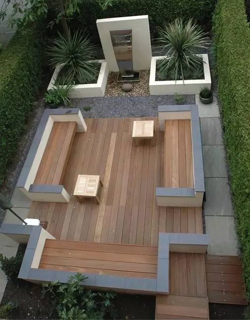 庭院,庭院景观,桌凳,树池