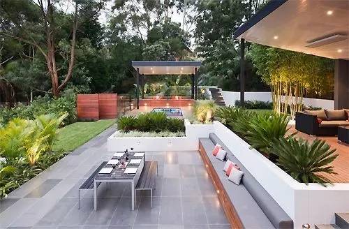 庭院,庭院景观,庭院花园,桌凳苏铁