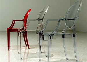 三款简约座椅设计SU(草图大师)模型