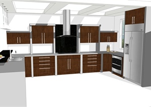 某多种不同的厨房合集设计SU(草图大师)模型