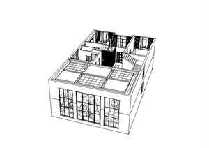 某欧式风格跃层别墅室内设计SU(草图大师)模型