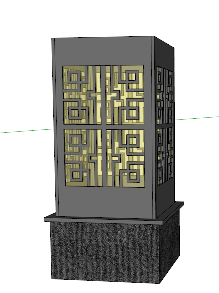 现代中式灯具设计su模型
