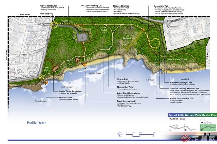 某滨海悬崖自然公园总体景观规划方案（134页）(2)