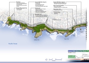 某滨海悬崖自然公园总体景观规划方案（134页）