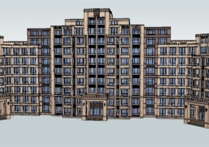 新古典政府办公楼建筑设计SU(草图大师)模型