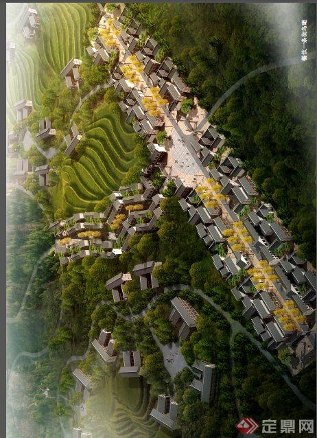 中式风格山地生态园区规划设计方案（43页）(1)