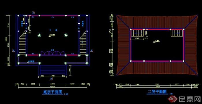 中式古建观音殿建筑设计图(3)