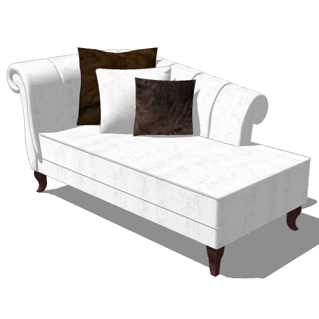 23种不同的欧式贵妃沙发设计su模型原创