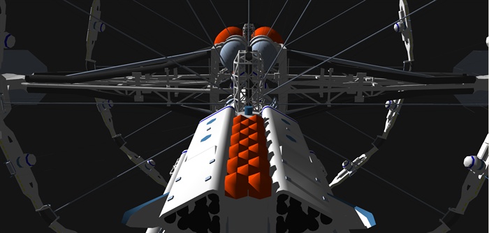 某精致详细的太空飞船设计su模型