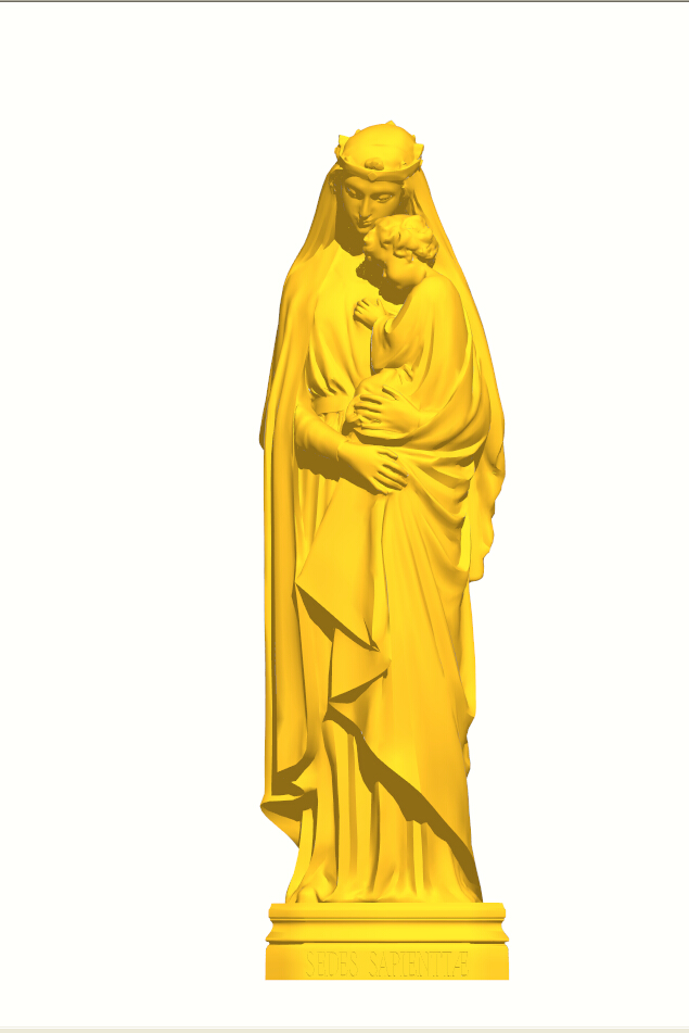 圣母 玛利亚雕塑SU模型