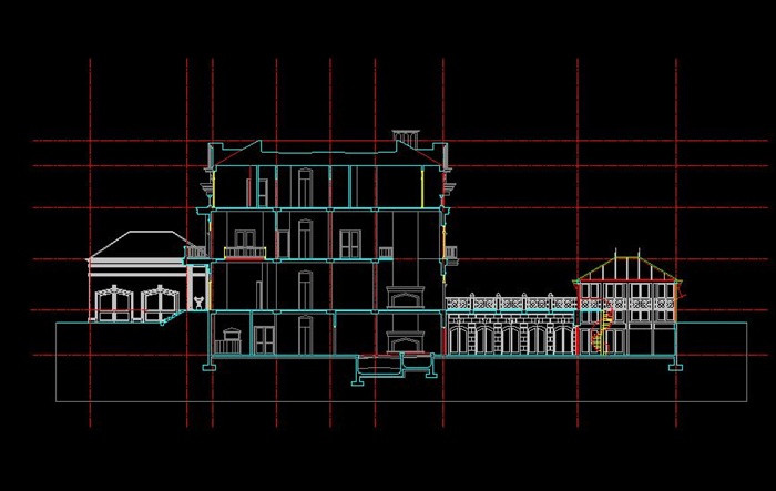 某三层欧式法式别墅住宅建筑方案设计（含效果图）(4)
