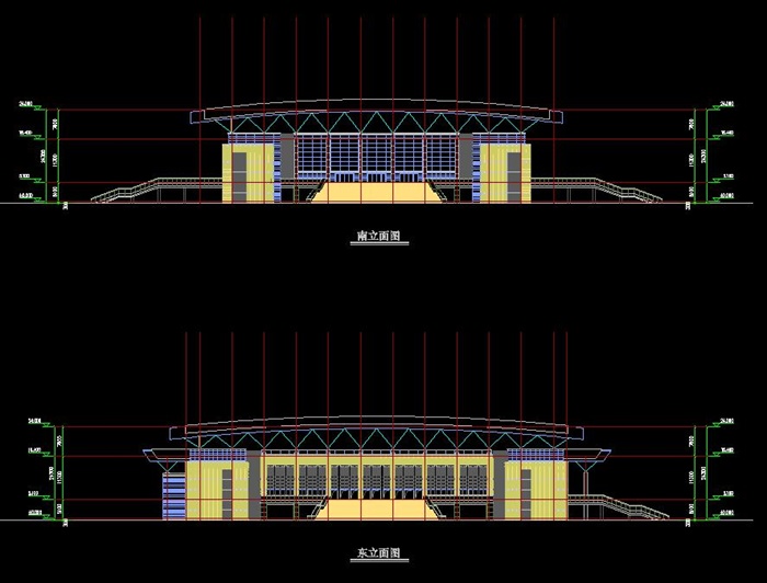 某大学体育馆建筑方案设计（带效果图）
