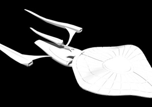 某现代独特造型飞船设计SU(草图大师)模型
