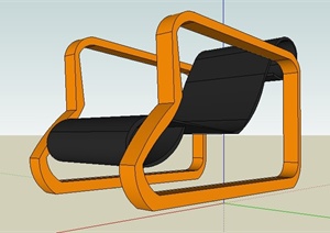 室内家具-躺椅SU(草图大师)模型
