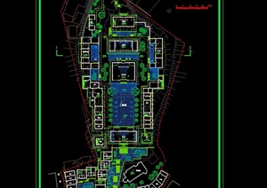 重庆宝轮寺修复规划与设计cad方案图