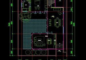 某现代风格别墅住宅建筑设计cad方案图