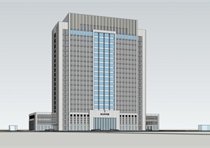 现代高层研发大楼建筑设计SU(草图大师)模型