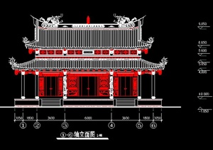 古典中式寺庙建筑方案图