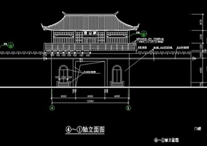 古典中式山门施工图