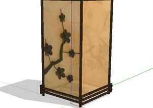 古典中式风格室内灯饰设计SU(草图大师)模型