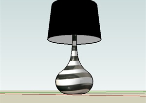 现代风格室内花瓶台灯设计SU(草图大师)模型