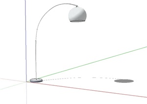 现代室内空间台灯设计SU(草图大师)模型