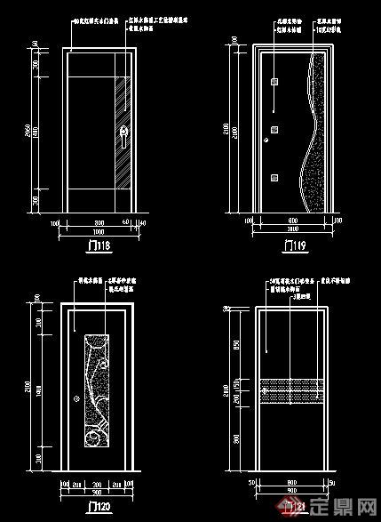 常用室内门扇方案图(2)