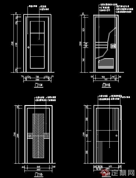 常用室内门扇方案图(1)