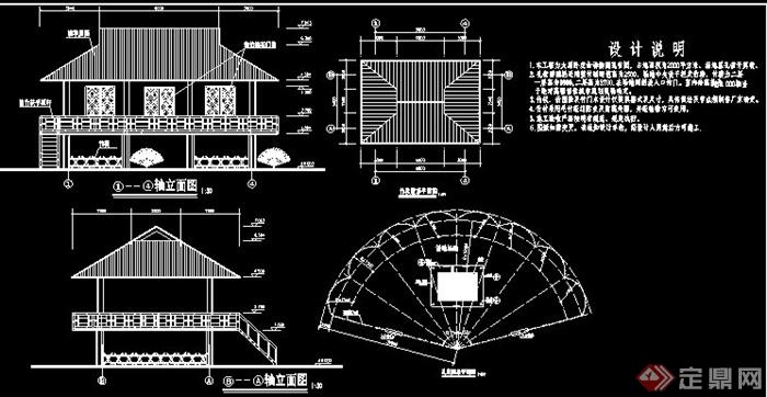 某中式竹楼建筑设计方案(1)