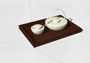 茶具及茶盘Su模型