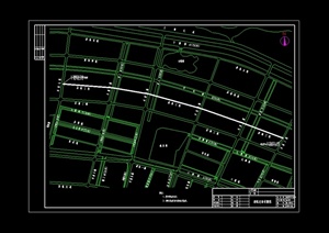 现代风格市政道路设计cad全套施工图