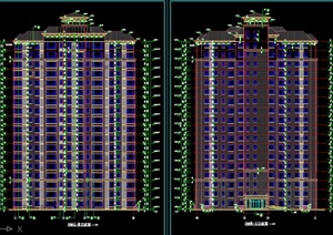 某现代风格高层住宅楼建筑CAD施工图设计