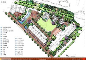 某欧式风格橡树湾住宅景观规划jpg方案设计