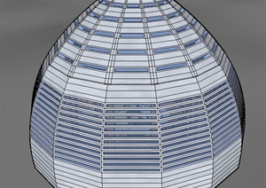 现代帐篷式灯塔设计SU(草图大师)模型