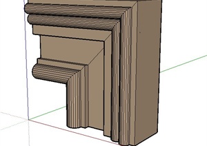 木质窗套门套设计SU(草图大师)模型