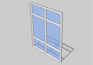 某现代风格玻璃窗户设计SU(草图大师)模型