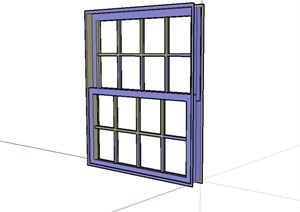 某现代风格建筑窗子设计SU(草图大师)模型